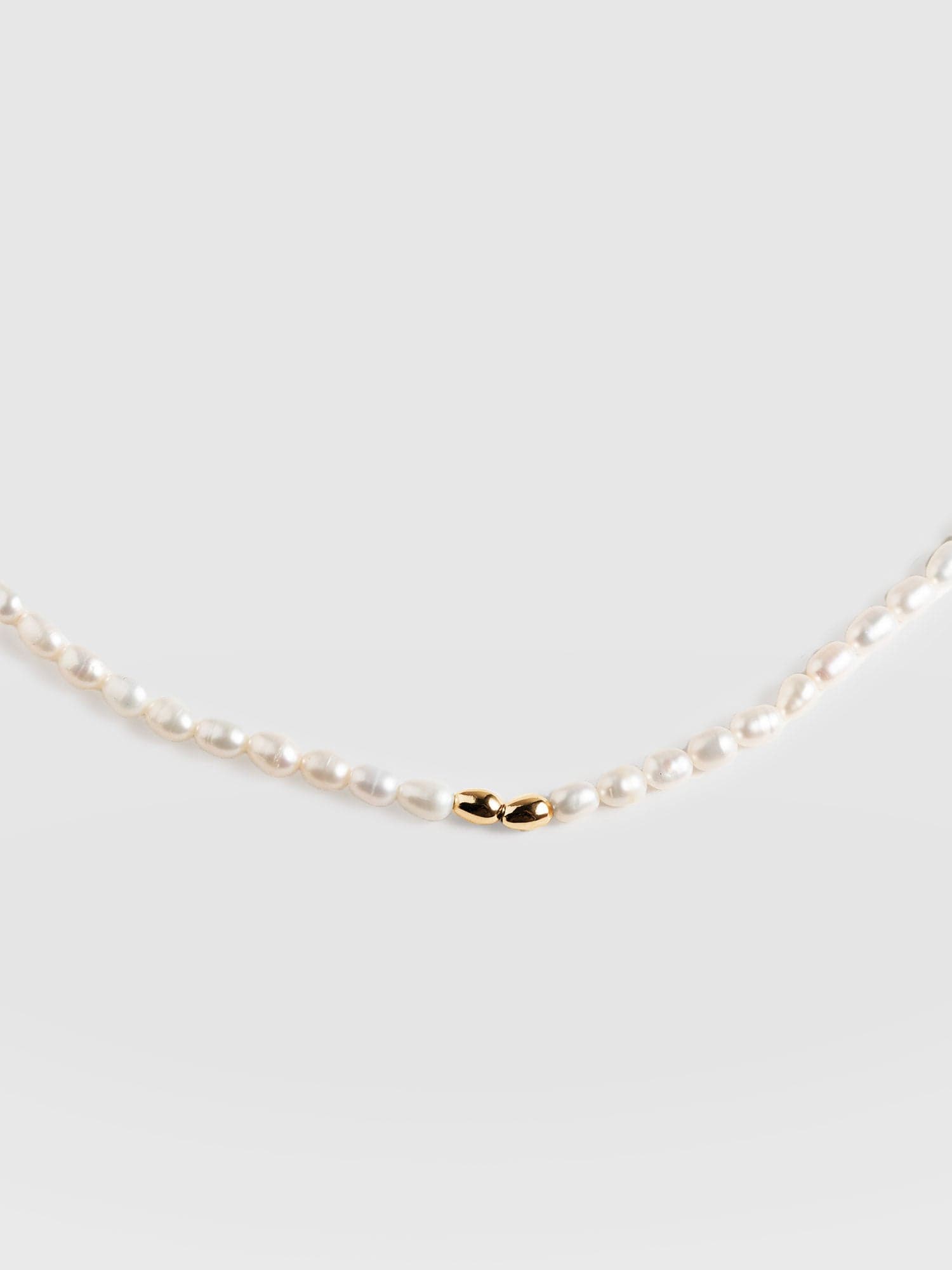 Jacqueline Pearl Necklace Gold - Women's Jewellery | Saint + Sofia® USA